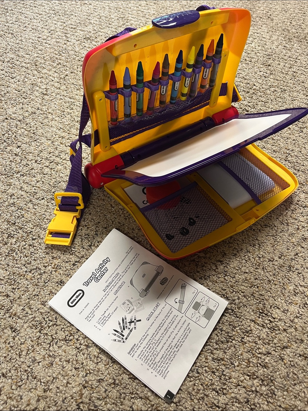 Little Tikes Travel Activity Center in Yellow & Purple